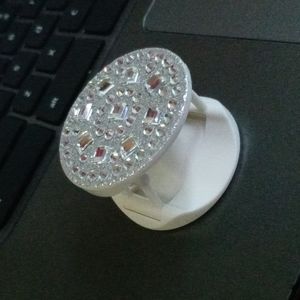 Rhinestone decor phone holder